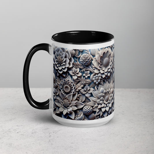 3 Dimensional Floral Mug